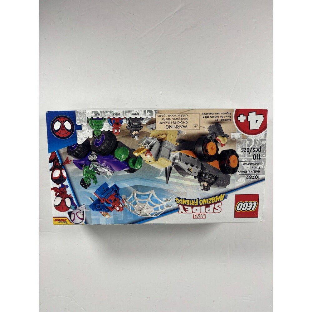 New Lego Marvel Spidey and His Amazing Friends Hulk vs Rhino Showdown #10782